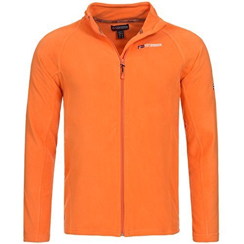 Geographical Norway Herren Fleece Jacke bergang Sweatjacke BF 00203H (M, Orange)