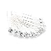 10 Wedding Prom Silver Crystal Hair Pins Sticks Clips