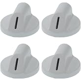 Supervac Ar&ccedil;elik ile Uyumlu Ocak D&uuml;ğmesi, 38mm, Beyaz, 4'l&uuml; Set
