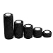 Produktbild Isuper nicht-Gewebe-Klebeband, 5 Rollen, für Verschiedene Verwendungszwecke, tragbar, Schwarz, 2,5 cm x 4,5 m - 15 cm x 4,5 m