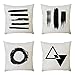 Produktbild JUSTSELL  4PC Quadrat Kissenbezug Tuschemalerei Muster Kissenbezug Schlafsofa Home Wohnkultur Deco Zierkissenbezüge Kissen Dekorationskissen (Kissen ist Nicht im Preis inbegriffen)
