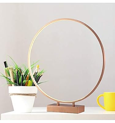 KosiLum.com Luminaires chics et design Grande Lampe anneau LED cuivré Ø50cm tactile - Penelope