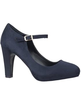 Elara Damen Pumps | Bequeme Riemchen High Heels | Vintage-Style | Abendschuh Trendy | Chunkyrayan
