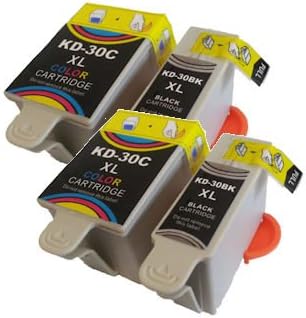 2x Sets of 30XL Black and 30C XL Colour High Capacity Compatible Ink Cartridges For Kodak PESP C110 ESP C310 ESP C315 ESP Series C100 ESP Series C300 ESP Series C### ESP Office 2150 ESP Office 2170 ESP Office Series 2100 Hero 3.1 Hero 5.1 AIO Printers. Includes 2x 30XL Black & 2x 30CL XL Ink Cartridge. FREE DELIVERY & VAT RECIEPT.