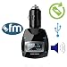 Produktbild Drahtloser beweglicher Car Kit MP3-Player mit Fernbedienung FM-Transmitter mit Auto-Zigarettenanz¨¹nder-Ladegert f¨¹r iPone 5S 5C 4 iPod iPad Android-Smartphone