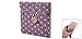 Woman Cotton Blends Dotted Sanitary Napkin Holder Bag Pouch White Light Purple