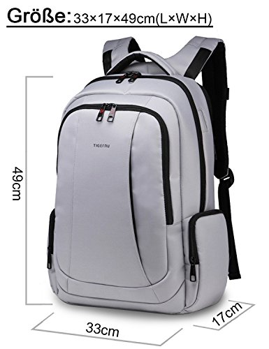 Norsens multifunktionale Computer-Notebook-Rucksack für Männer leichte Business 17 Zoll Laptop Rucksäcke in schwarz - 6