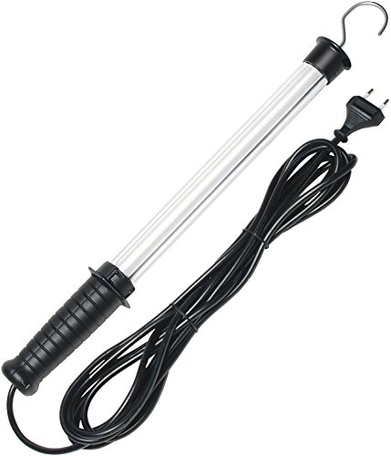 Brennenstuhl LED Stableuchte / Werkstattleuchte und 5m Kabellänge (Arbeitsleuchte mit 8 Watt und 320 Lumen) Länge: 50 cm, Farbe: schwarz