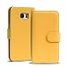 Produktbild Samsung Galaxy S6 Bookstyle Hülle, Conie Mobile PU Leder Schutzhülle Handytasche Bookcase Tasche Premium Klapphülle in Gelb