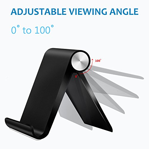 Fynix [2 pack] Supporto cellulare regolabile Plastico, Confezione da due, Supporto telefono con Base pieghevole per for Smartphone Tablet E-Reader, iPhone X 8 7 6 6s Plus SE 5 5s 5c iPad, Samsung Gala