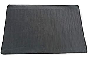 Warmset Tappeto riscaldante Elettrico ignifugo - Riscaldamento per Piedi Caldi per Ufficio e casa - Scendiletto (Grigio Danea) - 75x50 cm - 100W