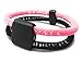 Power Balance Energy® DUAL LOOP Magnetic Germanium Bracelet / Energized (Black/Pink, SMALL: 16cm (6.3"))