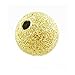Produktbild Paket 50 x Goldfarben Messing Auflage 8mm Stardust Perlen - (HA01930) - Charming Beads