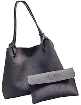 Ghlee weiche Echtleder Frauen Dame Mädchen Große Kapazitäts Käufer Satchel Messenger Tragetaschen mit Kleine Kupplung...