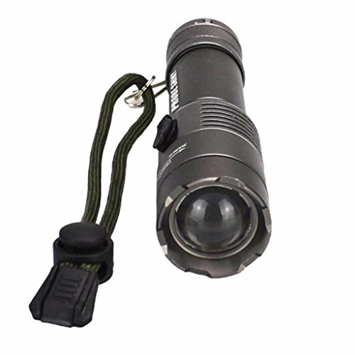 Goodsatar Taktische 5000 Lichtstärke T6 LED Taschenlampe 5 einstellbare Modi Wasserdichte ultraleichte Lampe mit 18650 Akku und Ladegerät für Outdoor Sport - 4