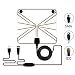Produktbild CRZJ TV Antenne HD, Ultradünne HD 1080P-Digitalantenne für den Innenbereich Die Gesamtlänge des Kabels beträgt 4 Meter. Unterstützt ATSC DVT DTMB Free TV, Weiß