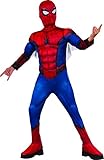 Diseño exclusivo de Rubie's Marvel - Disfraz de Spiderman Premium con músculos para niños, infantil 5-6 años (Rubie\'s 630731-M)