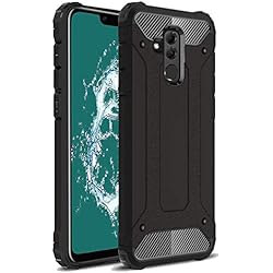 TenYll Huawei Mate 20 Lite Funda, protección contra Golpes de TPU+PC Resistente a arañazos(Doble Capa),para Huawei Mate 20 Lite Funda -Negro