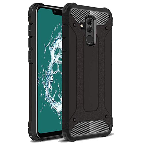 TenYll Huawei Mate 20 Lite Funda, protección contra Golpes de TPU+PC Resistente a arañazos(Doble Capa),para Huawei Mate 20 Lite Funda -Negro