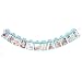 Produktbild Lanspo Bilderrahmen Bilderrahmen mit Klemmen, Kinder Geburtstag Geschenk Dekorationen 1-12 Monat Foto Banner Monatliche Foto Wand (Blau)