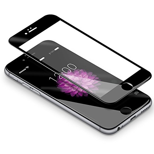 iPhone 6s plus Screen Protector,Coolreall 3D Full Coverage Premium Tempered Glass Screen Protector Film For iPhone 6 plus / 6s plus [5.5 Inch,0.33mm Ultra-Clear 9H Hardness](Black)