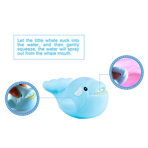 Badespielzeug Baby Set, Safe&Care Stapeln Tassen 8 Stücke Badewannenspielzeug, mit Netz Speicherungstasche Babyspielzeug Kleinkindspielzeug für Jungen und Mädchen - 9