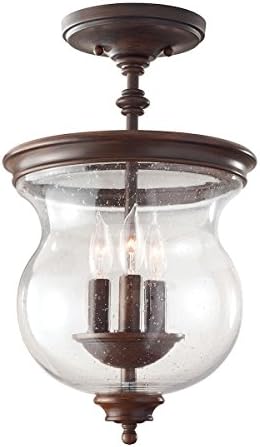 Pickering Lane 3 Light Semi-Flush Ceiling Light