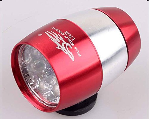 Nexify 6 LED-Fahrrad-Kopf Vorder Blitz Licht Warnlampe Sicherheit Wasserdicht + Fahrrad Kettenstrebenschutz - 5