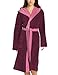 Produktbild Vossen Unisex Bademantel Poppy, Einfarbig, Gr. 34 (XS), Rot (burgundy)