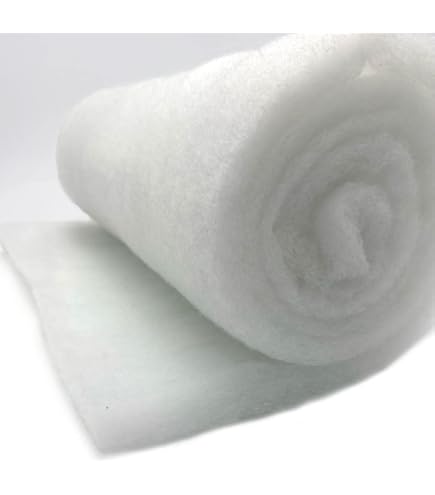 Pemmiproducts Tessuto Non Tessuto Volumetrico 300 G/m², 1,00 M X 1,00 M, Spessore Circa 3 Cm, (EUR 15,85 /m²), 100% Poliestere, Tessuto Non Tessuto, Imbottitura Ovatta, Ovatta - Foto 5