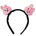 Price comparison product image Funnyrunstore BT21 Portable Mini Elastic Hair Band Cartoon Headband Bangtan Boys Fans Hair Band Plush Hair Accessories Unisex(pink)