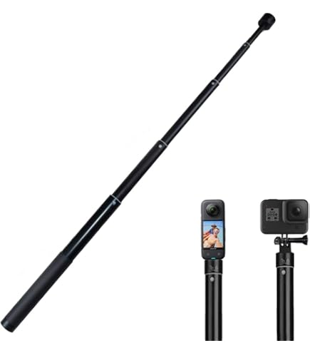 PellKing Third Person Handlebar Mount + 114CM Selfie Stick For Insta360 Cameras - Bike & Motorcycle Shooting