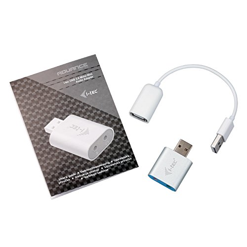 i-tec USB 2.0 Metal Mini Audio Adapter,ideal für Notebook Ultrabook Tablet PC , Windows Mac Linux - 6
