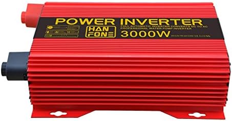 Generic Power Inverter 3000W DC 12V to 220V AC Converter with USB Charger , 12v