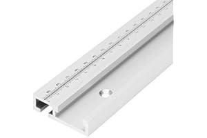 Belupai 500mm en alliage d'aluminium T-Track à bois T-Slot piste à onglet avec échelle