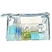 LHWY 1PC Clear Waterproof Storage Makeup Bags (Blue)