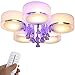 Produktbild Yorbay LED Kristall Deckenleuchte Deckenlampe E27, RBP Licht mit Fernbedienung für Wohnzimmer, Esszimmer (5-flammig)