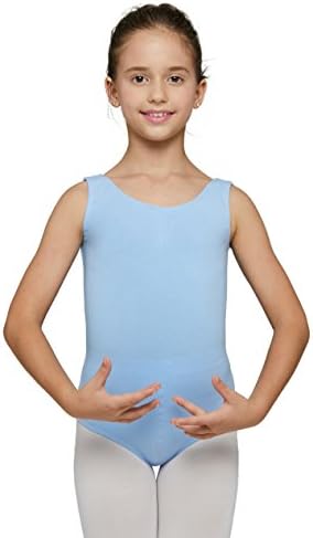 Girls' Basic Tank Leotard From Fitdance [120,Blue]