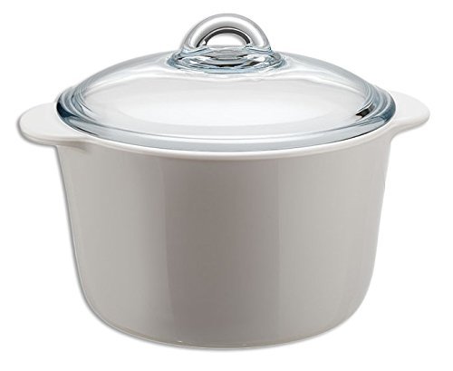 Pyrex Kasserolle – Rund – 3 L – 20 cm , Temperaturbeständig von – 40° C bis + 800° C. - 2