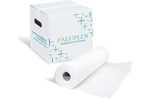 VIRSUS Rotolo 55mt Carta Lettino 6 pz Lenzuolini Lenzuolino Medici per massaggio estetista e terapie altezza 60 cm 2 veli medico