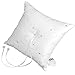 Produktbild 1x Ringkissen Hochzeit EinsSein® Liebeskreuz weiss Traukissen Ringe Eheringe flower girl basket Herzen Schmuck Pillow Schleife Tüll Füllung