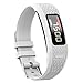 Produktbild Altsommer 16mm Breite Schnellinstallation,Bunter Geometrie Soft Silikon Ersatz Armbanduhr Armband für Garmin Vivofit 1 Vivofit 2 Sportarmband Ersatzarmband für Damen Herre (Weiß)