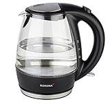 wasserkocher 1 liter kabellos SICHER - Das Gerät ist mit einem Trockenkochschutz sowie Überhitzungsschutz versehen. Zudem sorgt die Dampfstopp-Automatik für ein zuverlässiges Abschalten des Kochers.