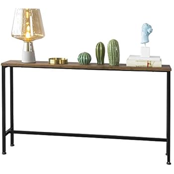 DlandHome Einfach Konsolentisch mit Stauraum, 120L * 23W * 75H cm