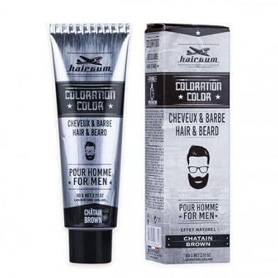 Gum Coloration Cheveux & Barbe Châtain Hair gum