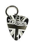 llaveros de motos triumph  Portachiave resina Triumph Color Blanco y Negro