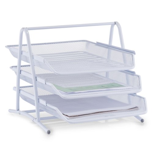 Zeller 17729 Dokumenten-Ablage, Mesh, 35.5 x 29.5 x 27 cm, weiß