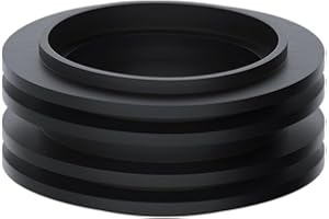 PlumbEZ Raccord universel en caoutchouc noir pour réservoir de chasse d'eau – Joint conique de chasse d'eau bas niveau crée un joint interne sans fuite entre le tuyau et la cuvette des toilettes