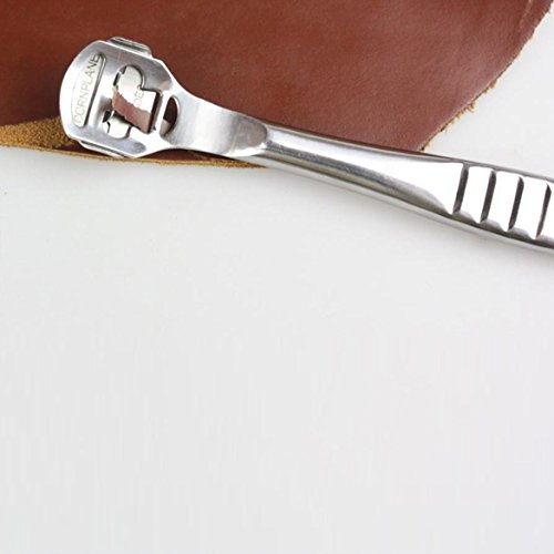 Yesfor Edelstahl Leder Bearbeitung Werkzeug Verdünnend Schaufel Leder Messer Silber