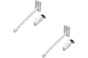 Ventanara® Regulator uchylny do okien bez wiercenia, biały, zestaw 2 szt